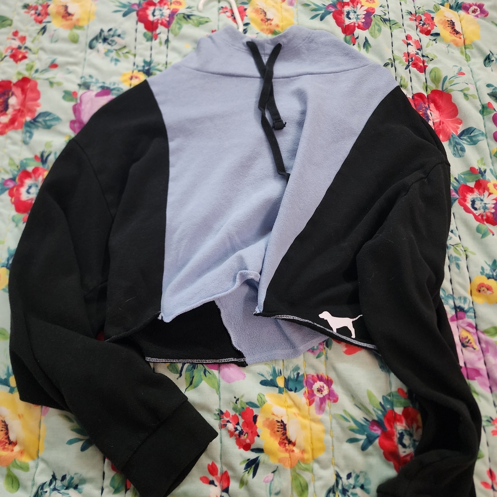 Victoria's Secret PINK Light Blue Fleece Hoodie